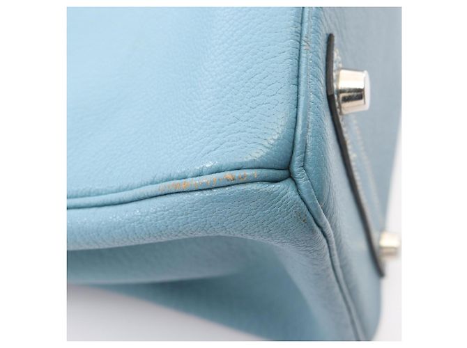 Hermès Sac à main Hermes Birkin 30 Bleu - vue 13