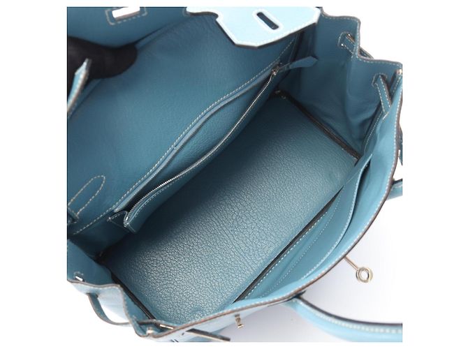 Hermès Sac à main Hermes Birkin 30 Bleu - vue 3