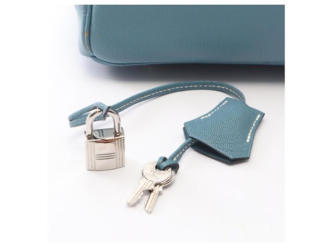 Hermès Sac à main Hermes Birkin 30 Bleu - vue 6