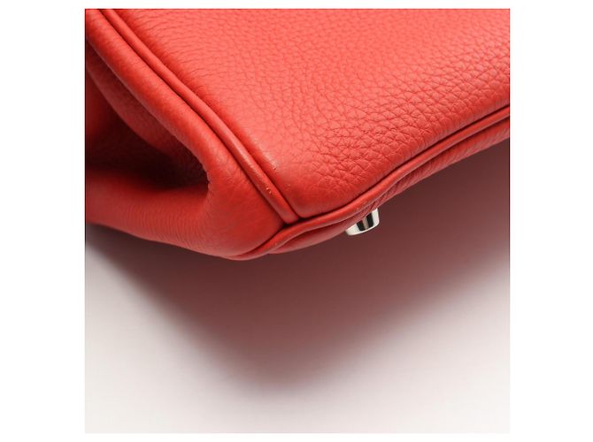 Hermès Borsa Hermes Birkin 30 in pelle Togo rossa Rosso - vista 13
