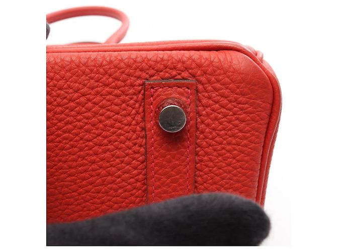 Hermès Borsa Hermes Birkin 30 in pelle Togo rossa Rosso - vista 16