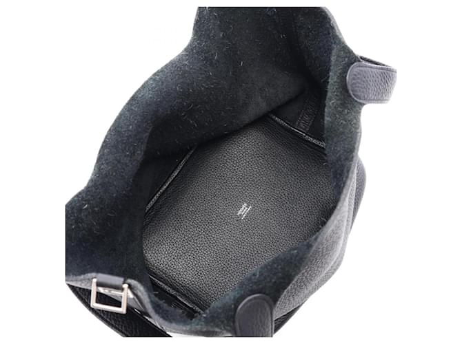 Hermès Borsa Hermes Picotin Lock MM Nero - vista 3