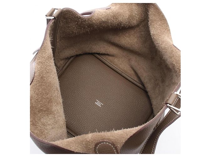Hermès Picotin Lock MM Handtasche Braun Taupe - Ansicht 3