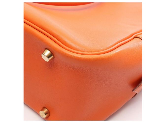 Hermès Hermes Plume 32 Handtasche Orange - Ansicht 12