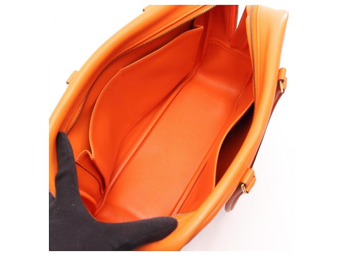 Hermès Hermes Plume 32 Handtasche Orange - Ansicht 3