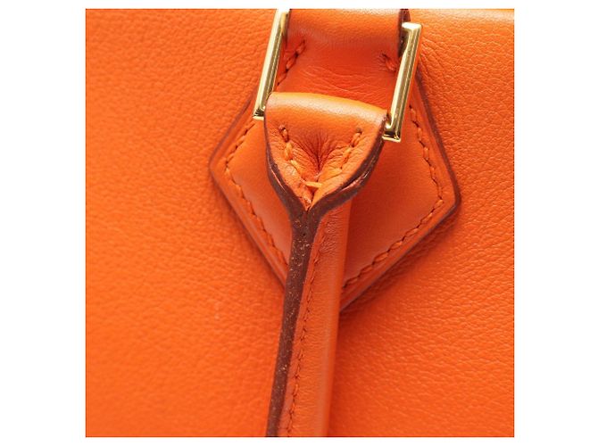Hermès Hermes Plume 32 Handtasche Orange - Ansicht 6