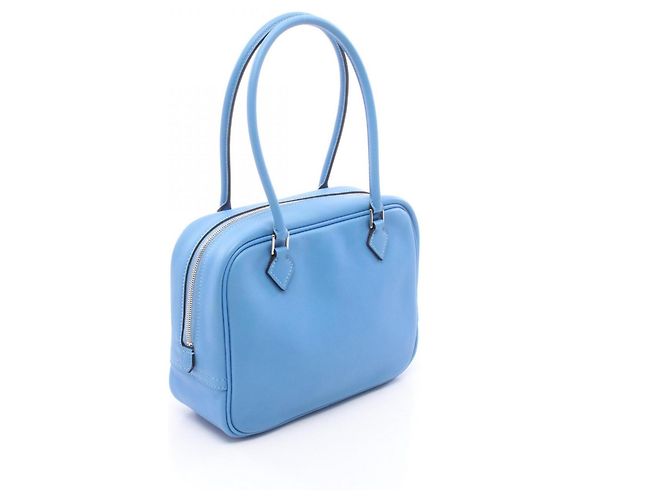 Hermès Hermes Mini Plume 20 Handtasche Blau - Ansicht 2