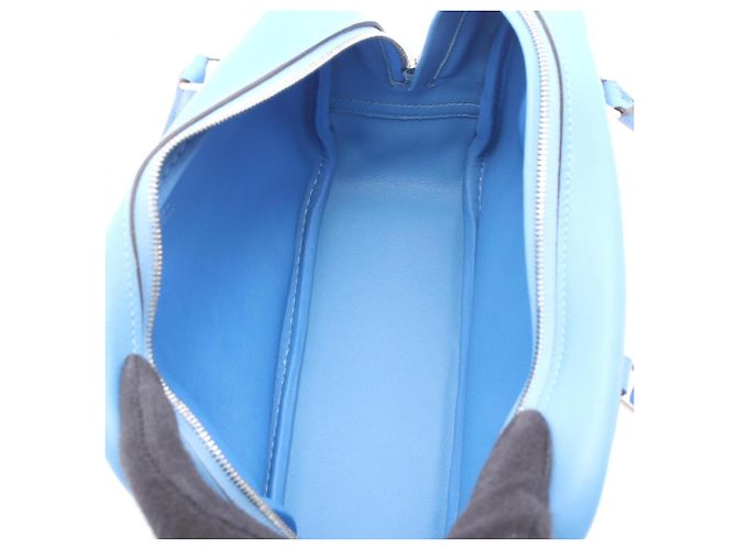 Hermès Hermes Mini Plume 20 Handtasche Blau - Ansicht 3