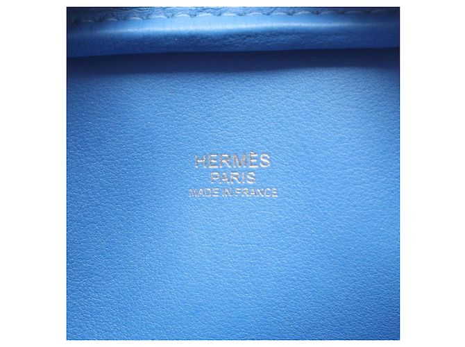 Hermès Hermes Mini Plume 20 Handtasche Blau - Ansicht 4