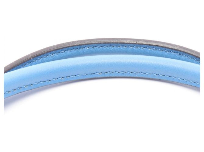 Hermès Hermes Mini Plume 20 Handtasche Blau - Ansicht 6
