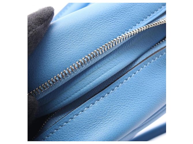 Hermès Hermes Mini Plume 20 Handtasche Blau - Ansicht 8