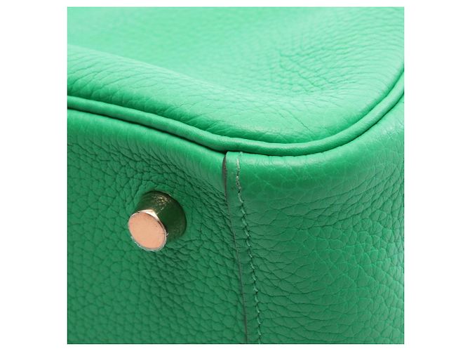 Hermès Borsa a tracolla Hermes Lindy 26 Verde - vista 6