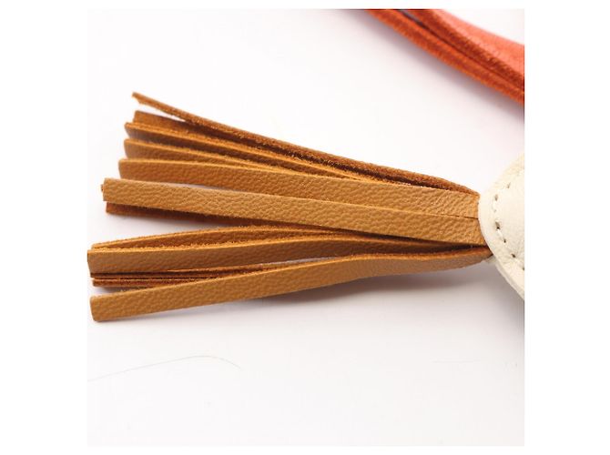 Hermès Hermes Rodeo PM Clé Sesame Charm Braun Weiß - Ansicht 4
