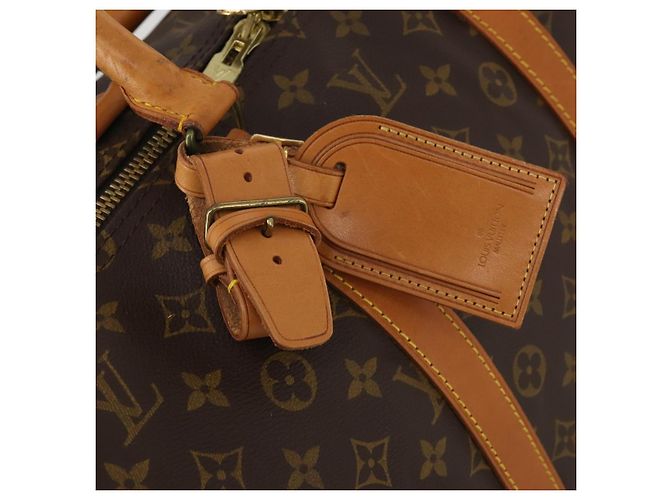 LOUIS VUITTON Monogram Keepall Bandouliere 55 Borsa Boston M41414 LV Auth 193973 Monogramma - vista 18