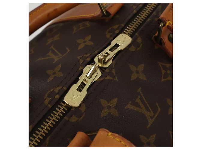 LOUIS VUITTON Monogram Keepall Bandouliere 55 Borsa Boston M41414 LV Auth 193973 Monogramma - vista 19