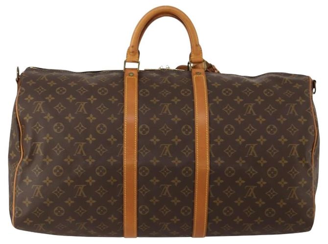 LOUIS VUITTON Monogram Keepall Bandouliere 55 Borsa Boston M41414 LV Auth 193973 Monogramma - vista 2