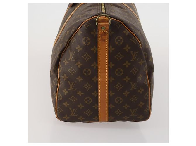 LOUIS VUITTON Monogram Keepall Bandouliere 55 Borsa Boston M41414 LV Auth 193973 Monogramma - vista 3