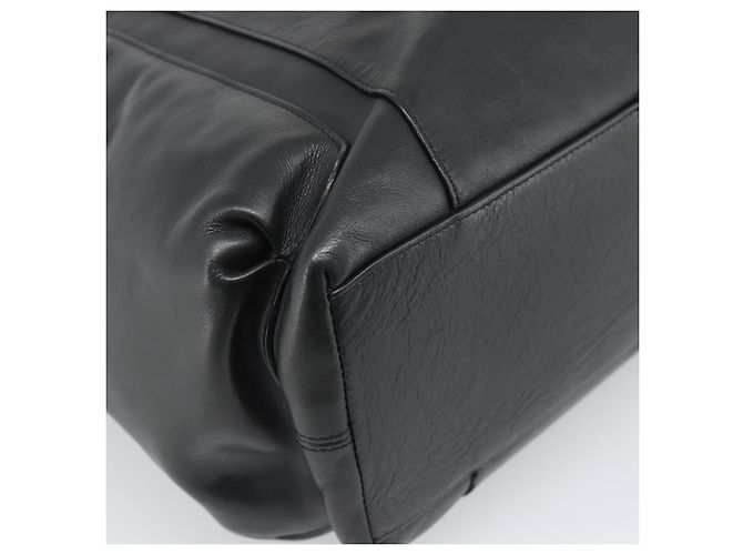 Borsa a Tracolla Coach in Pelle 2way Nera Tono Oro Auth 195478A Nero - vista 17