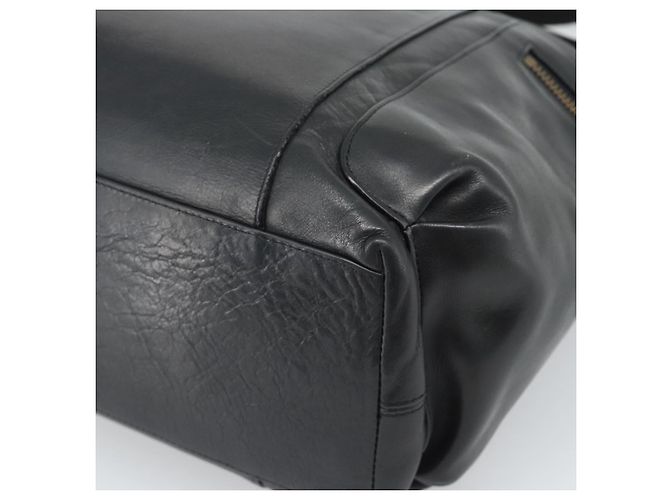 Borsa a Tracolla Coach in Pelle 2way Nera Tono Oro Auth 195478A Nero - vista 18