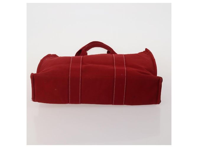 Hermès Borsa HERMES Fourre Tout in cotone 5 Set Nero Rosso Blu Navy Auth BA14521 - vista 10
