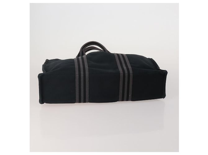 Hermès Borsa HERMES Fourre Tout in cotone 5 Set Nero Rosso Blu Navy Auth BA14521 - vista 5