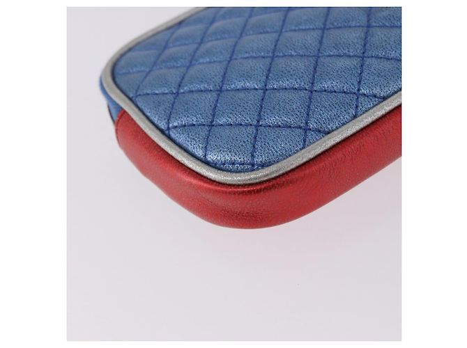 GUCCI Pochette in pelle Oro Argento 542202 Auth 196828V D'oro - vista 15