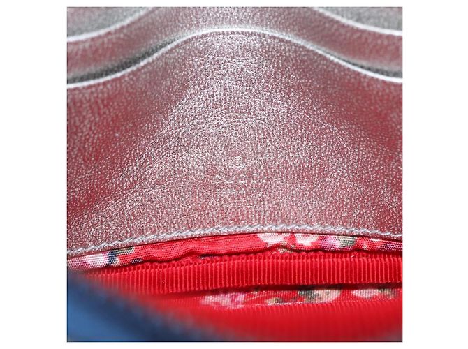 GUCCI Pochette in pelle Oro Argento 542202 Auth 196828V D'oro - vista 18