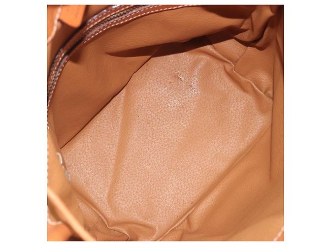 Céline Borsa a Tracolla CELINE Macadam Canvas PVC Pelle Marrone Oro Auth 194254A D'oro - vista 11