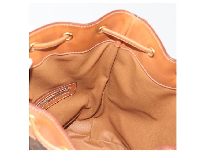 Céline Borsa a Tracolla CELINE Macadam Canvas PVC Pelle Marrone Oro Auth 194254A D'oro - vista 21