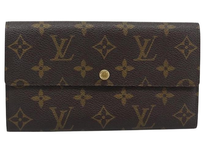 LOUIS VUITTON PochettePorte MonnaieCredit Long Wallet M61726 LV Auth bs36706 Monogramme - vue 13