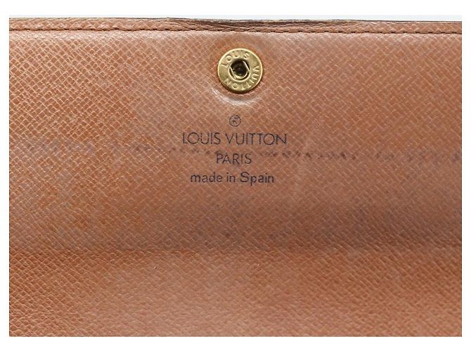 LOUIS VUITTON PochettePorte MonnaieCredit Long Wallet M61726 LV Auth bs36706 Monogramme - vue 8