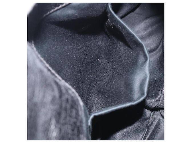 Borsa a mano Miu Miu in pelle nera tono oro Auth 195427 Nero - vista 21