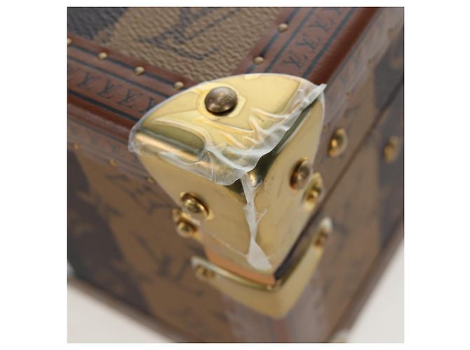 LOUIS VUITTON Monogram HUMAN MADE NIGO Cotoville 40 Trunk M20464 Auth BA14605SM Giallo Monogramma - vista 15