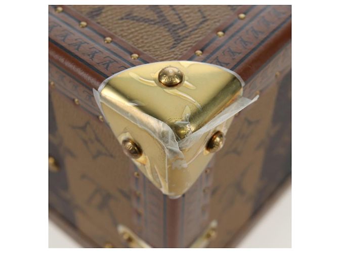 LOUIS VUITTON Monogram HUMAN MADE NIGO Cotoville 40 Trunk M20464 Auth BA14605SM Giallo Monogramma - vista 16