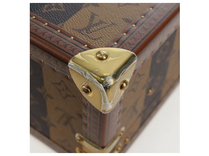 LOUIS VUITTON Monogram HUMAN MADE NIGO Cotoville 40 Trunk M20464 Auth BA14605SM Giallo Monogramma - vista 17