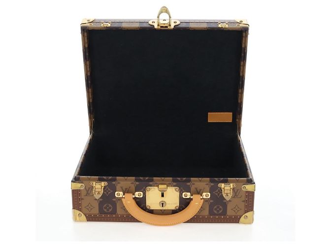 LOUIS VUITTON Monogram HUMAN MADE NIGO Cotoville 40 Trunk M20464 Auth BA14605SM Giallo Monogramma - vista 22