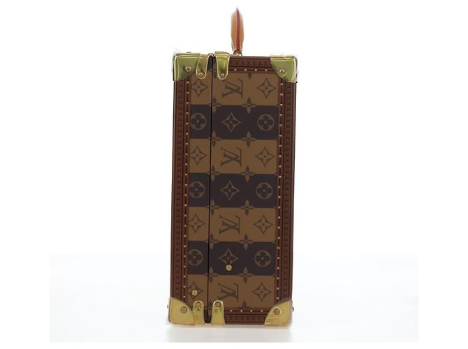 LOUIS VUITTON Monogram HUMAN MADE NIGO Cotoville 40 Trunk M20464 Auth BA14605SM Giallo Monogramma - vista 3