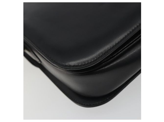 Céline Sac à épaule en cuir noir et or Auth 194233 Doré - vue 16