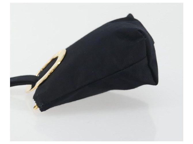 Céline CELINE Circle Pouch Canvas Black Gold Auth 195098A Nero D'oro - vista 4