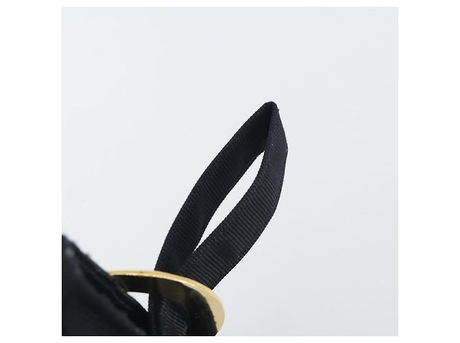 Céline CELINE Circle Pouch Canvas Black Gold Auth 195098A Nero D'oro - vista 8