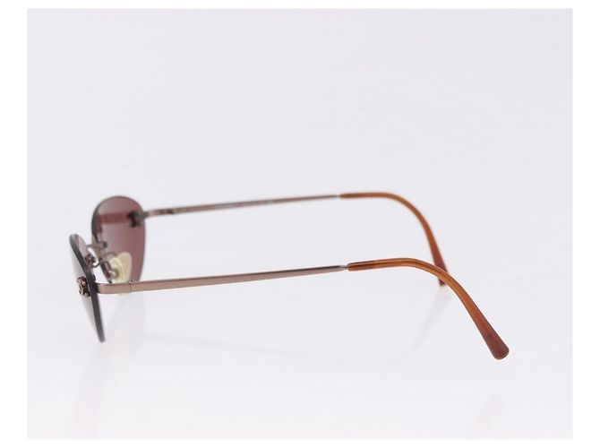 Gafas de sol CHANEL COCO Marca Marrón CC Auth 195921V Castaño - vista 6