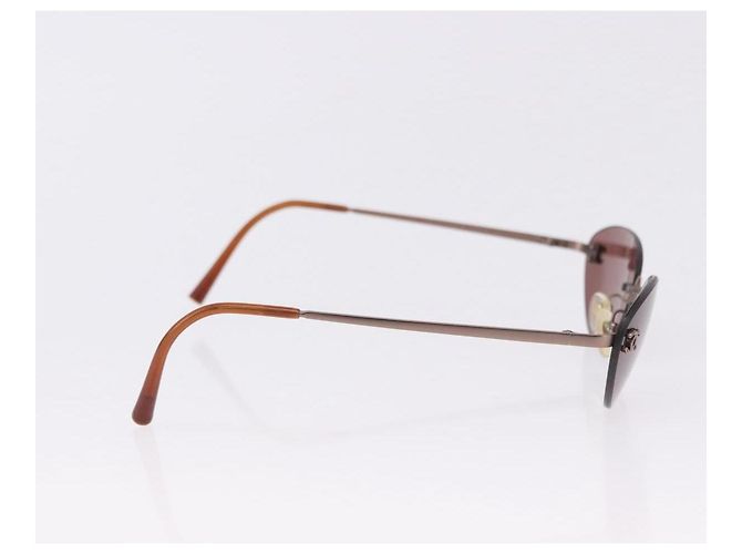Gafas de sol CHANEL COCO Marca Marrón CC Auth 195921V Castaño - vista 7