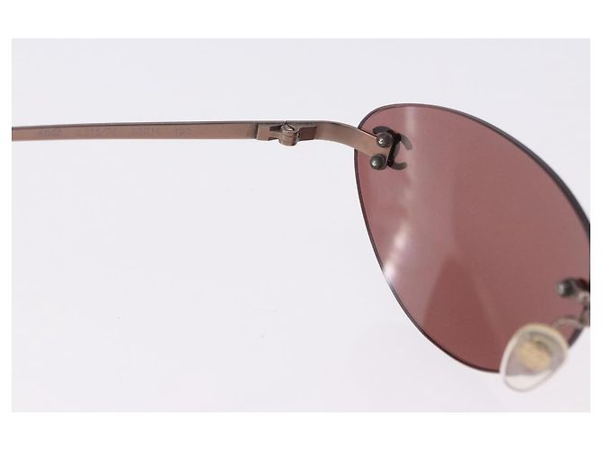 Gafas de sol CHANEL COCO Marca Marrón CC Auth 195921V Castaño - vista 8
