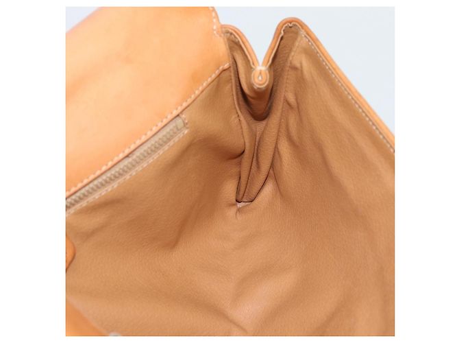 Céline Borsa a pochette CELINE Macadam PVC Beige Gold Auth 194369 D'oro - vista 18