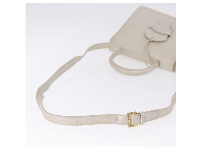 Borsa LOEWE Barcelona in pelle 2way Argento Auth ka5685V - vista 8