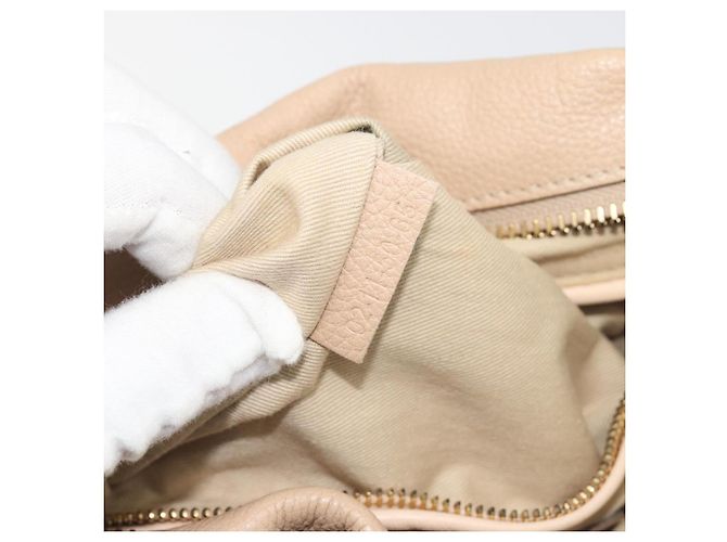 Chloé Borsa a Mano Chloe Paraty in Pelle 2 in 1 Beige Oro Auth 195425A - vista 12