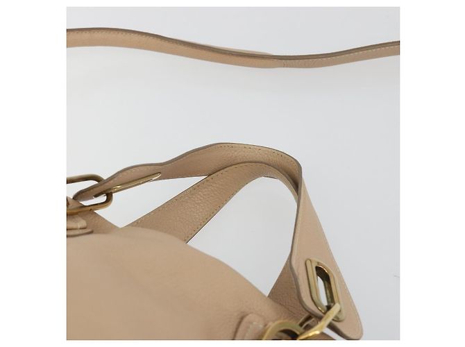 Chloé Borsa a Mano Chloe Paraty in Pelle 2 in 1 Beige Oro Auth 195425A - vista 14