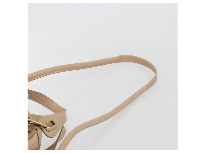 Chloé Borsa a Mano Chloe Paraty in Pelle 2 in 1 Beige Oro Auth 195425A - vista 15