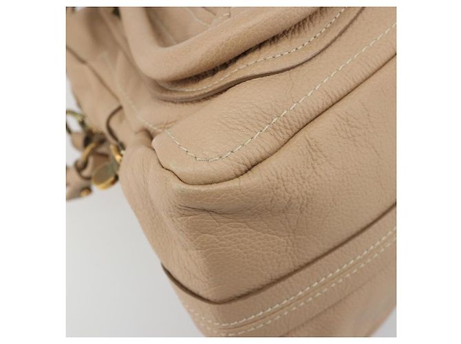 Chloé Borsa a Mano Chloe Paraty in Pelle 2 in 1 Beige Oro Auth 195425A - vista 16