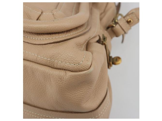 Chloé Borsa a Mano Chloe Paraty in Pelle 2 in 1 Beige Oro Auth 195425A - vista 17